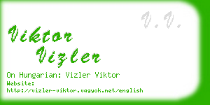 viktor vizler business card